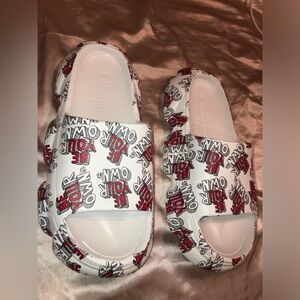 Champion White and Red Be Your Own Sandals
